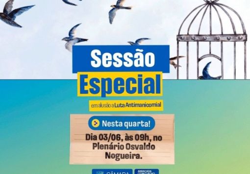  Câmara de Camaçari realizará Sessão Especial em alusão à Luta Antimanicomial nesta quarta-feira (03/06)