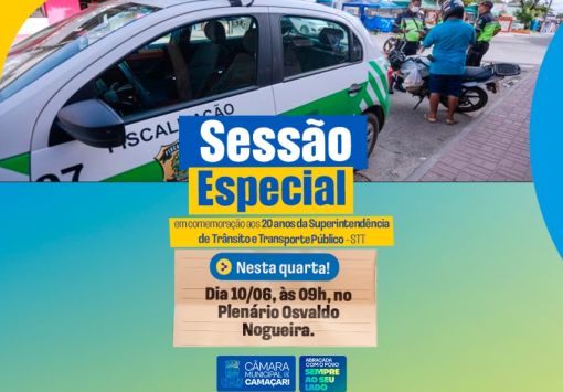  Câmara de Camaçari realiza Sessão Especial em homenagem aos 20 anos da STT