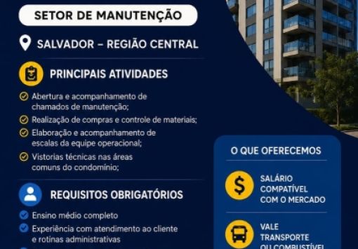 Empresa abre vaga para Assistente Operacional Administrativo em Salvador; saiba como se candidatar